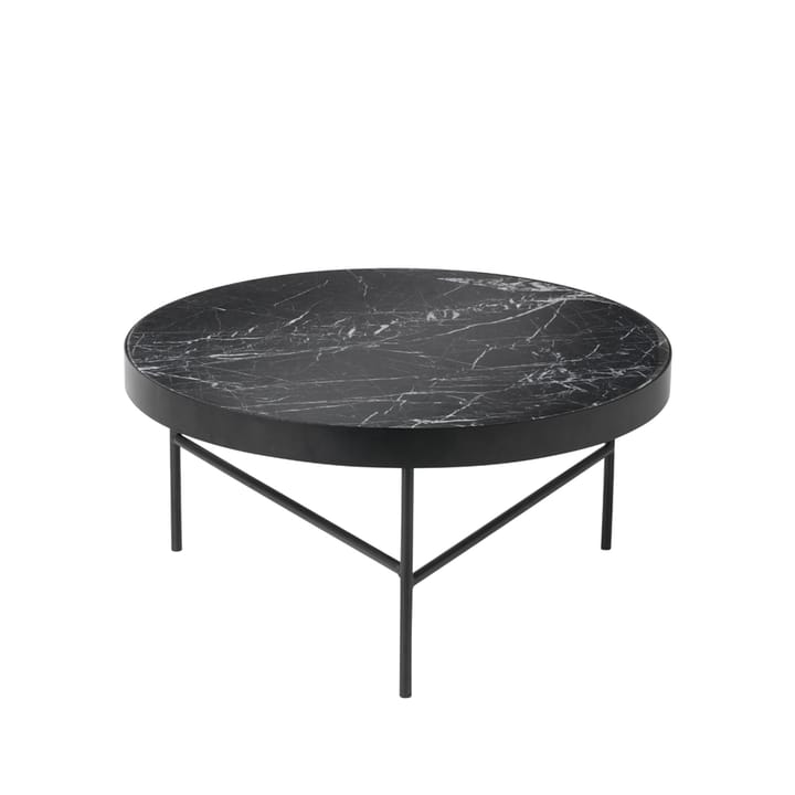 Tavolino da caffè Marble Table - Marmo nero, grande, supporto nero - Ferm Living