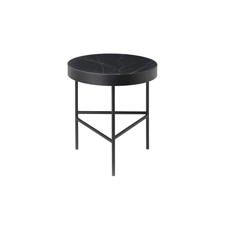 Tavolino da caffè Marble Table - Marmo nero, medio, supporto nero - ferm LIVING