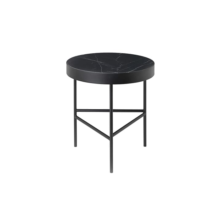 Tavolino da caffè Marble Table - Marmo nero, medio, supporto nero - Ferm LIVING