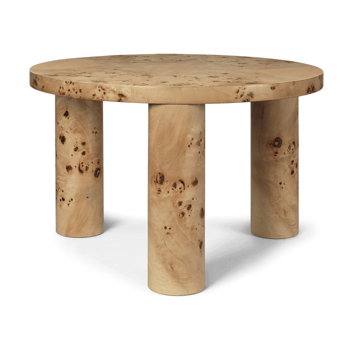 Tavolino da caffè piccolo Post 65 cm - Burl veneer - ferm LIVING