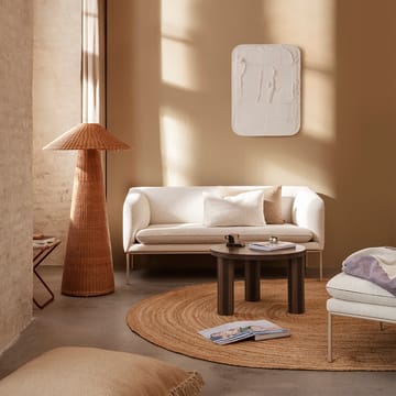 Tavolino da caffè Post - Smoked oak, small, lines - Ferm Living