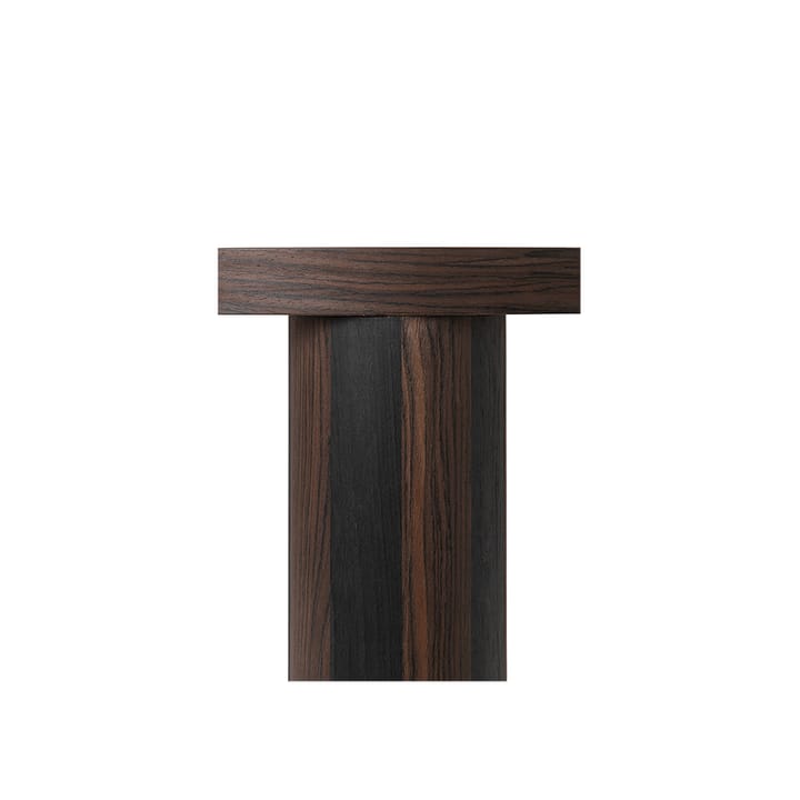 Tavolino da caffè Post, Smoked oak, small, lines Ferm Living