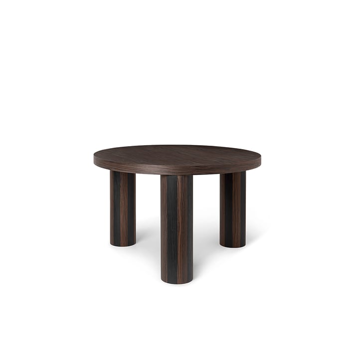 Tavolino da caffè Post - Smoked oak, small, lines - Ferm LIVING