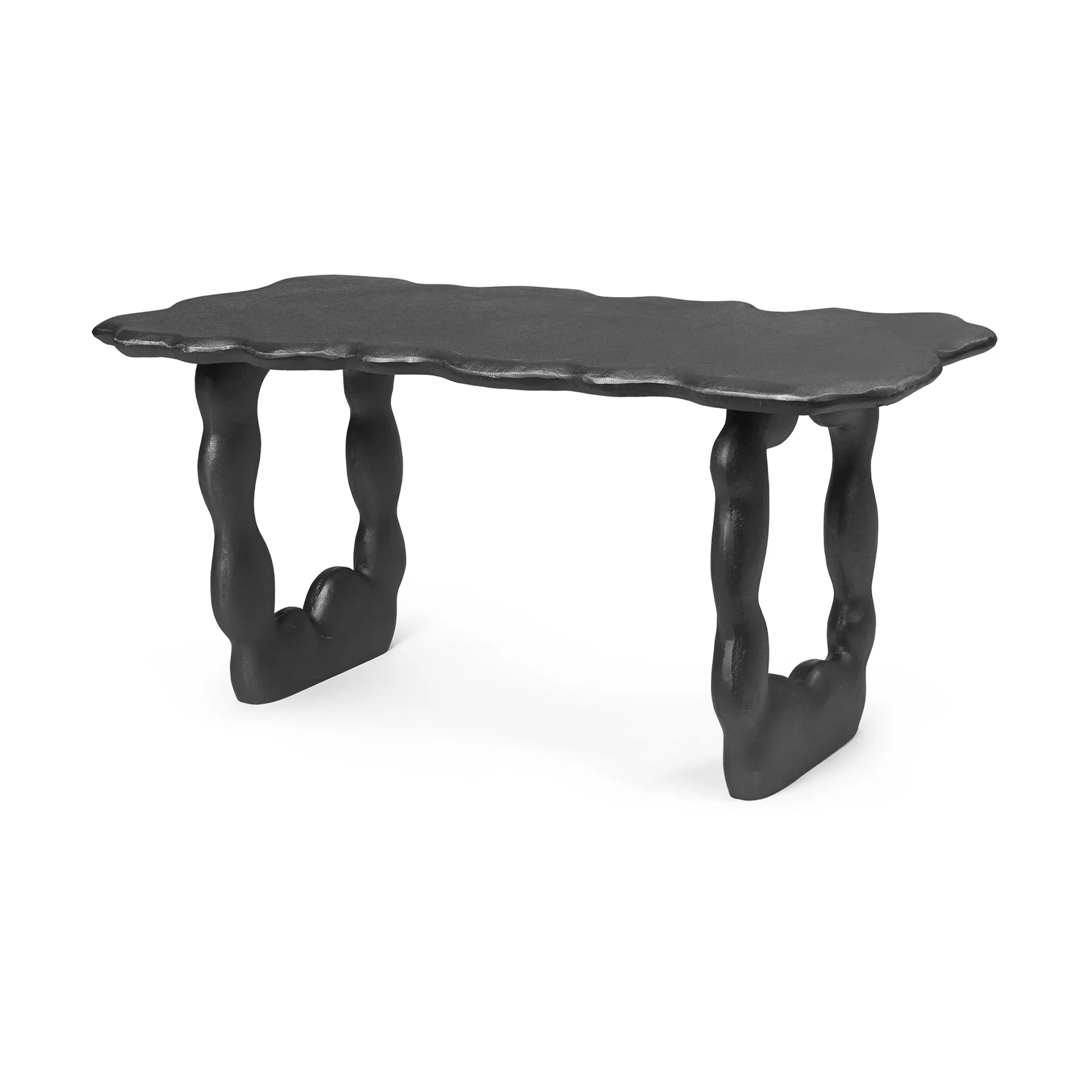Tavolino Dal Piece 100x50x47 cm, Alluminio nero Ferm Living