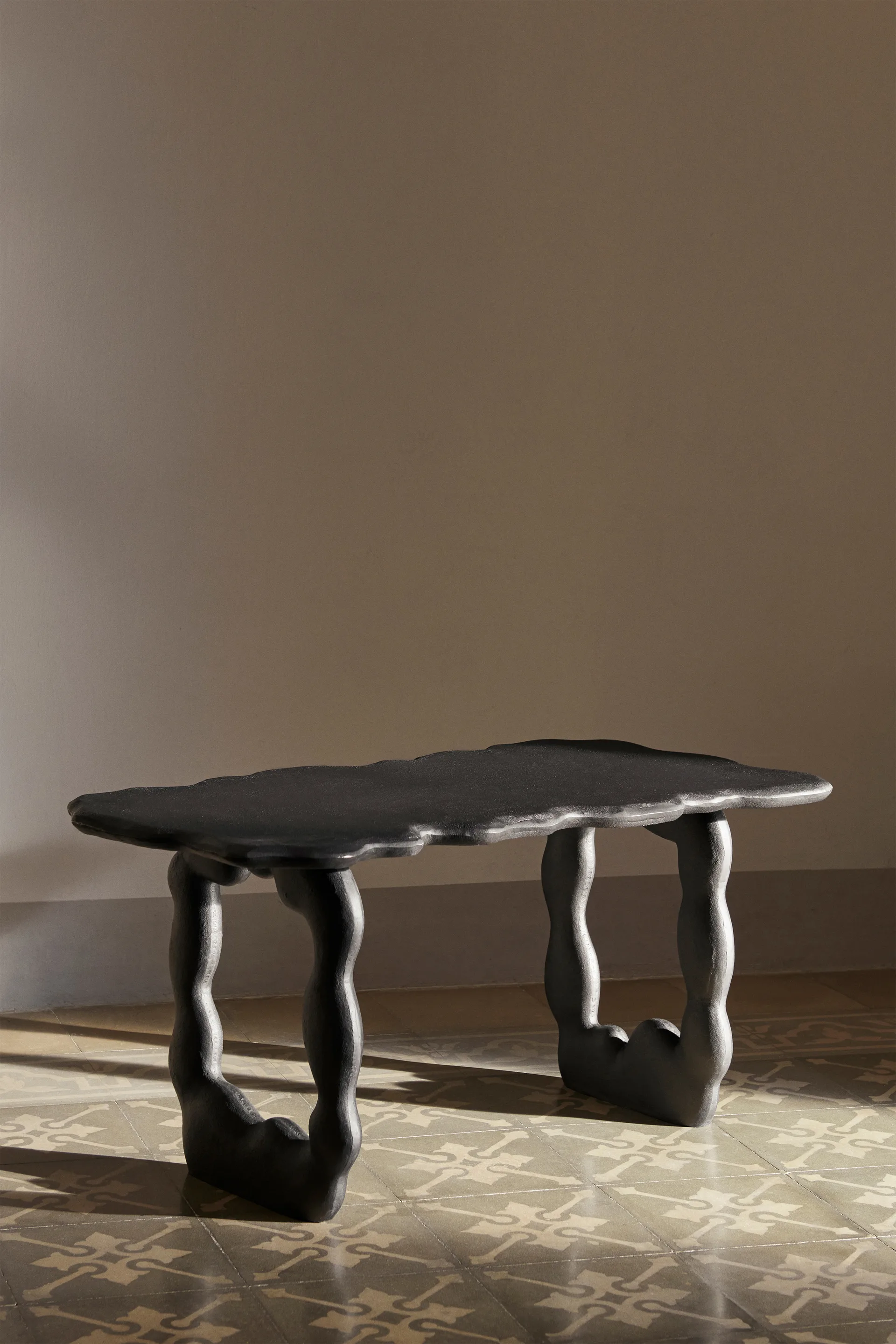 Tavolino Dal Piece 100x50x47 cm, Alluminio nero Ferm Living
