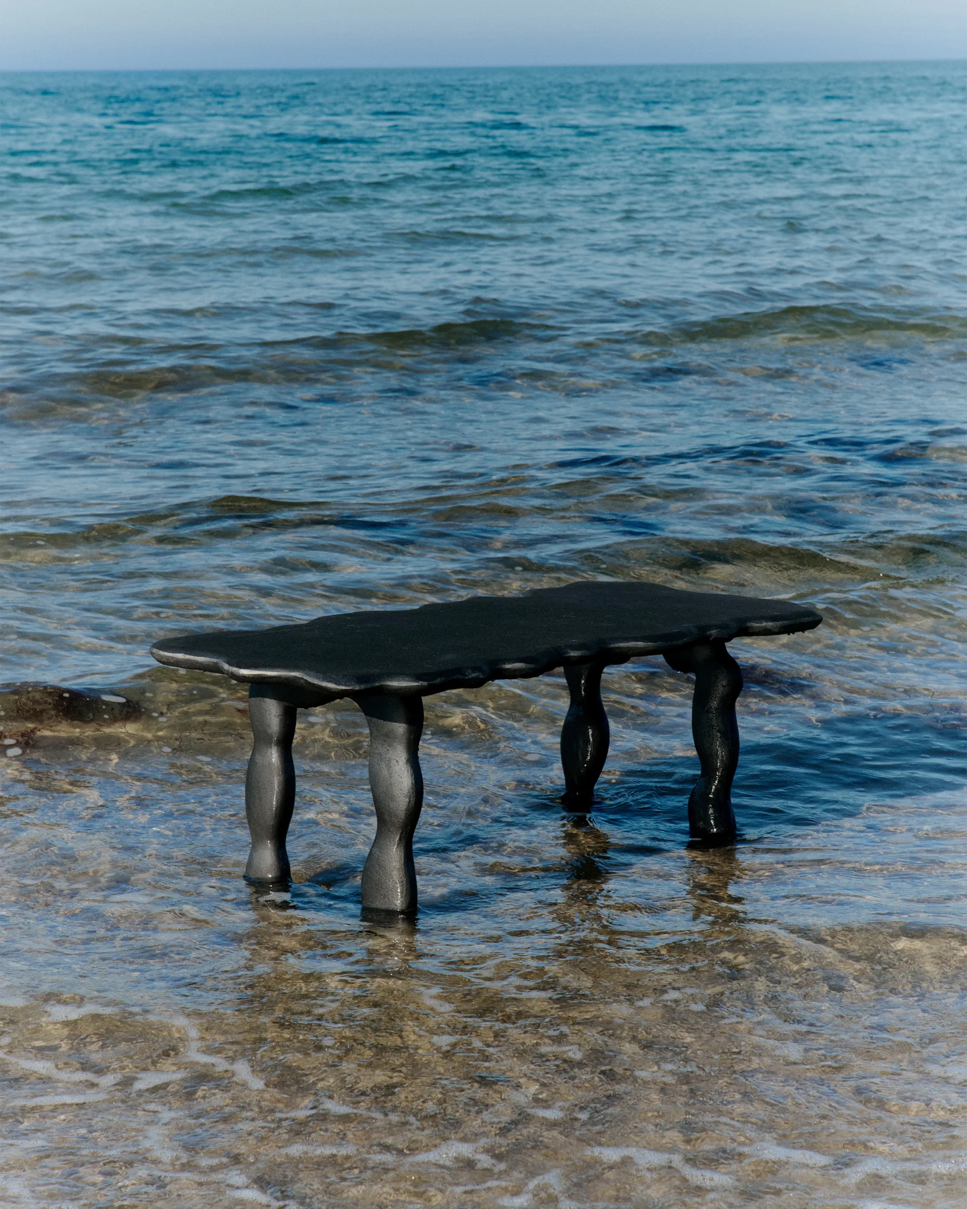 Tavolino Dal Piece 100x50x47 cm, Alluminio nero Ferm Living