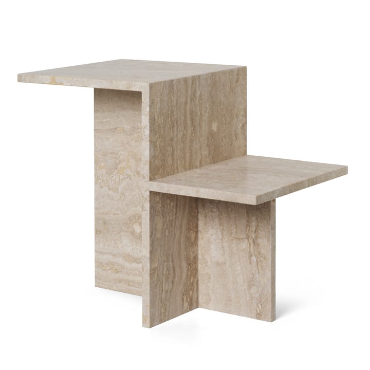 Tavolino Distinct 59,5x35x50 cm - Travertine - Ferm LIVING