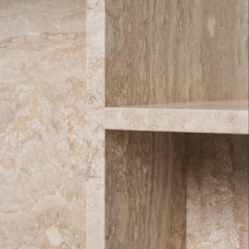 Tavolino Distinct 59,5x35x50 cm - Travertine - Ferm Living
