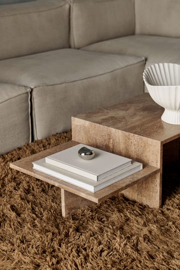 Tavolino Distinct - Dark Brown Travertine - Ferm Living
