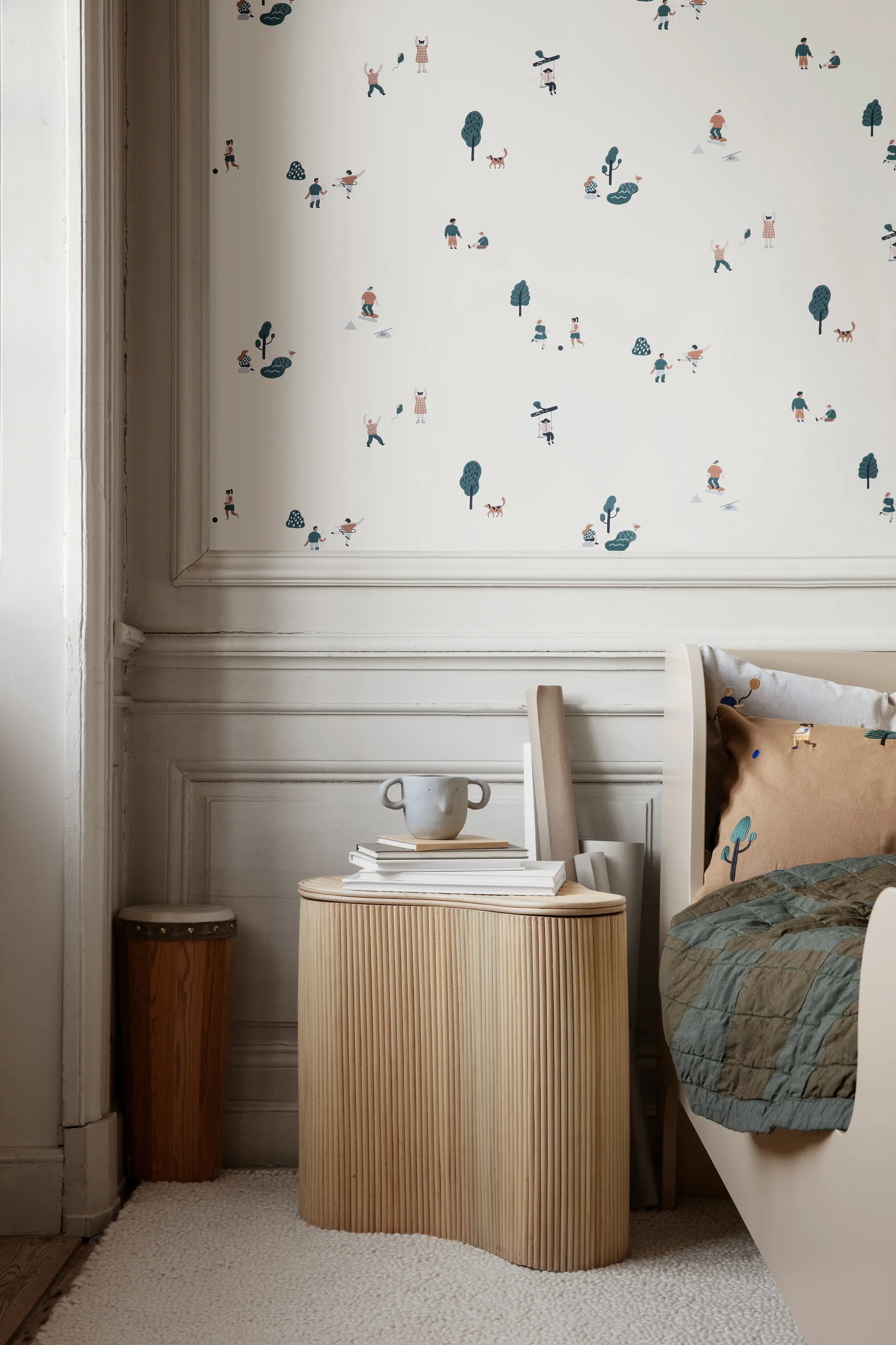 Tavolino Isola con contenitore, Natural Ferm Living