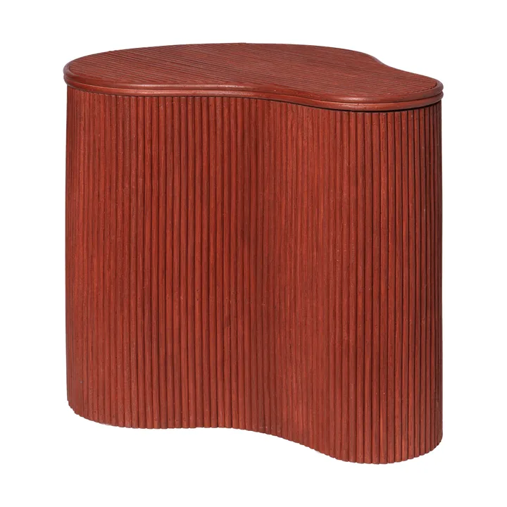 Tavolino Isola con contenitore - Oxide red - Ferm Living