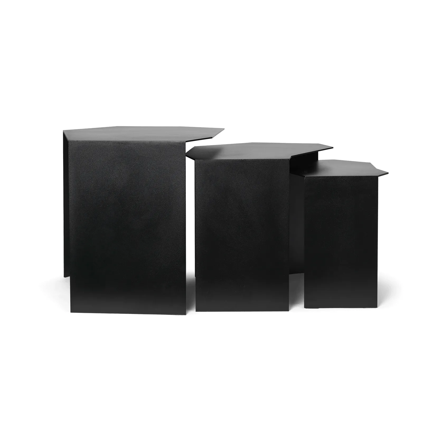 Tavolino Shard cluster 3 pezzi, Black Ferm Living