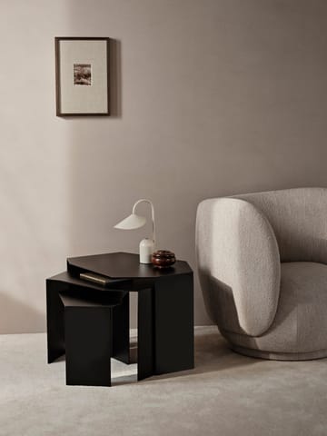 Tavolino Shard cluster 3 pezzi - Black - ferm LIVING