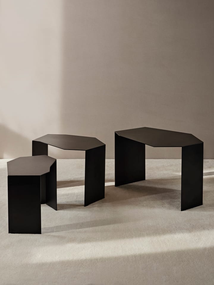 Tavolino Shard cluster 3 pezzi - Black - ferm LIVING