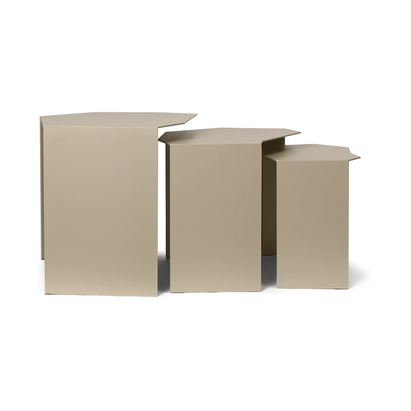 Tavolino Shard cluster 3 pezzi, Cashmere Ferm Living