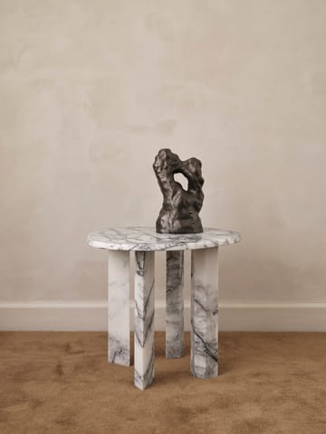 Tavolino Taula Ø54,4x45 cm - White-charcoal - Ferm Living