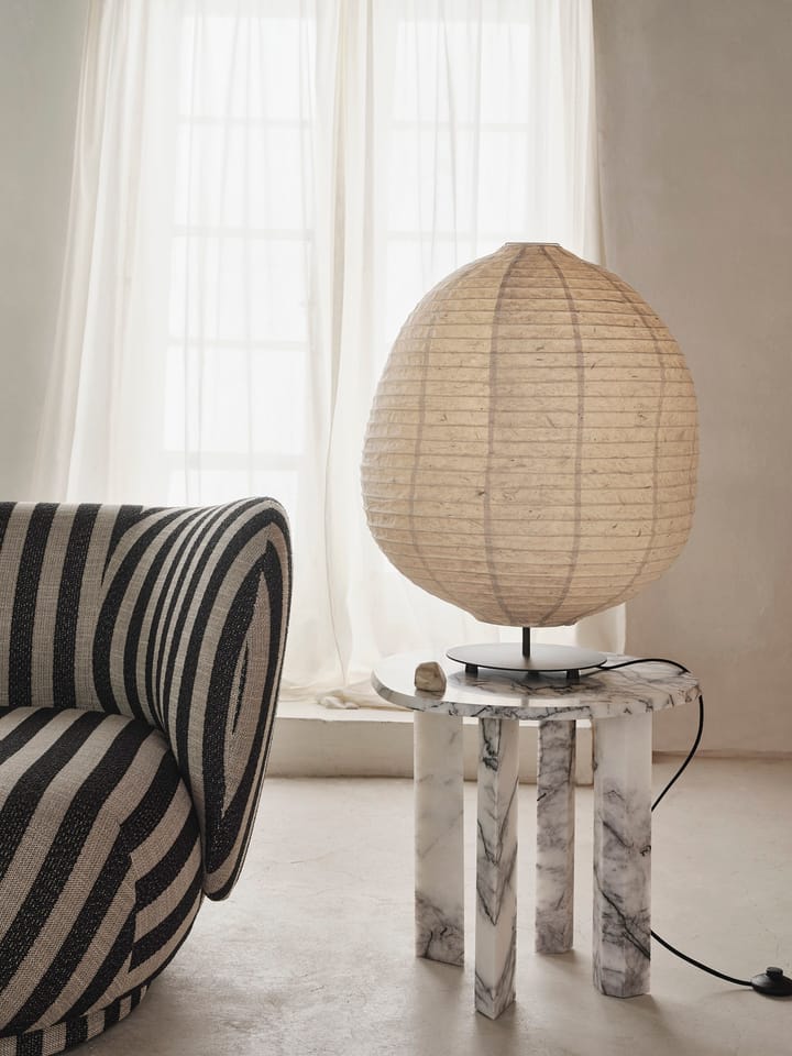 Tavolino Taula Ø54,4x45 cm, White-charcoal Ferm Living