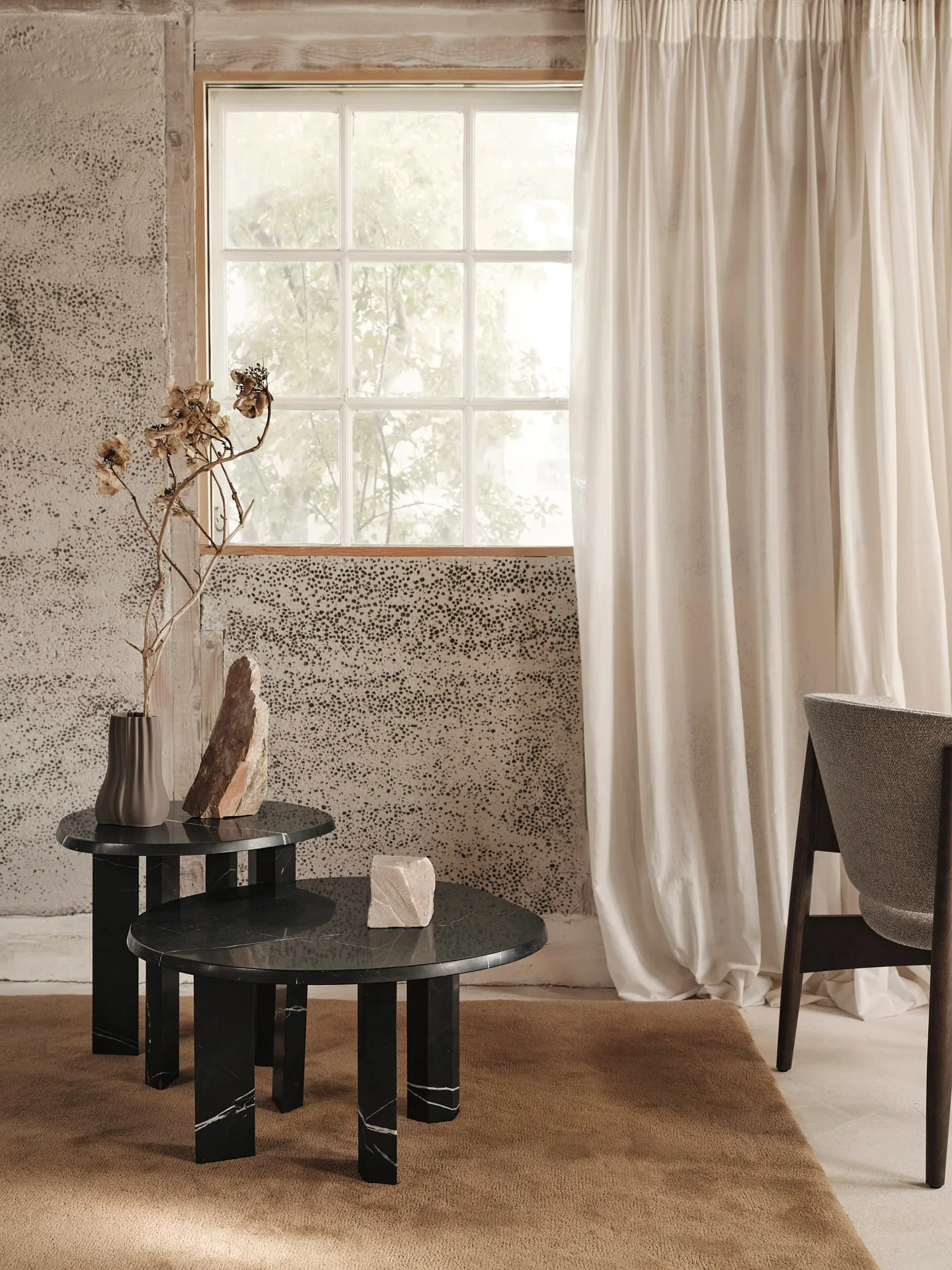 Tavolino Taula Ø67x35 cm, Black Ferm Living