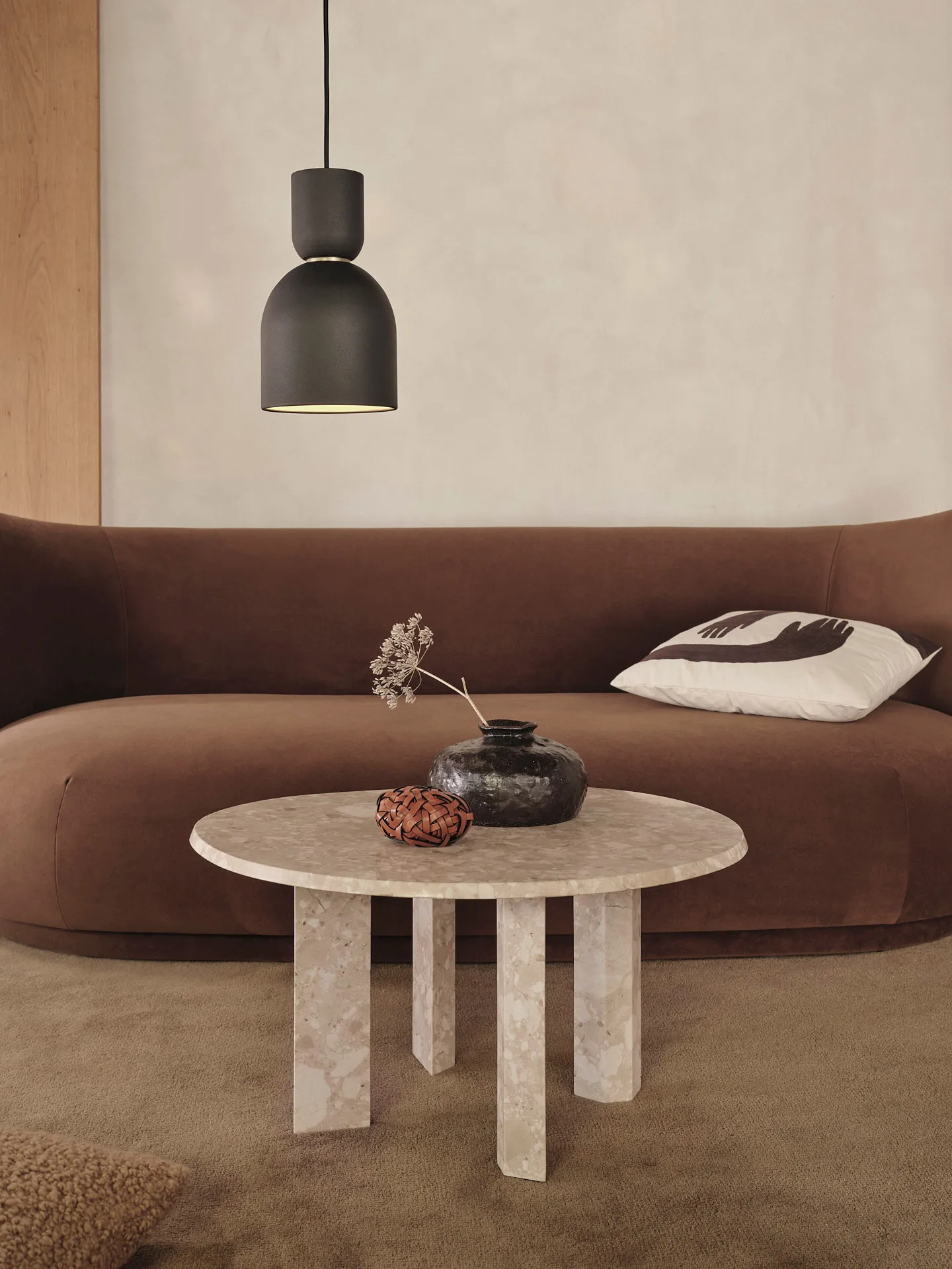 Tavolino Taula Ø67x35 cm, Sand Ferm Living