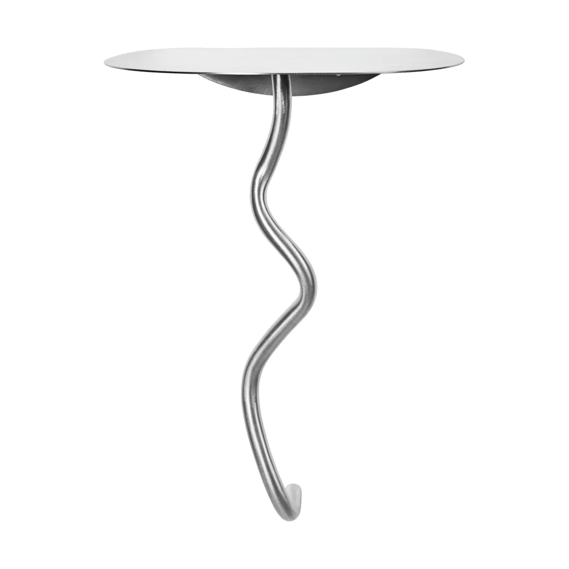 Tavolo da parete Curvature, Acciaio inox Ferm Living