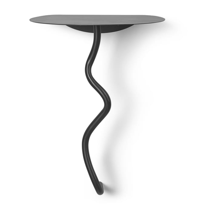 Tavolo da parete Curvature - Black Brass - ferm LIVING