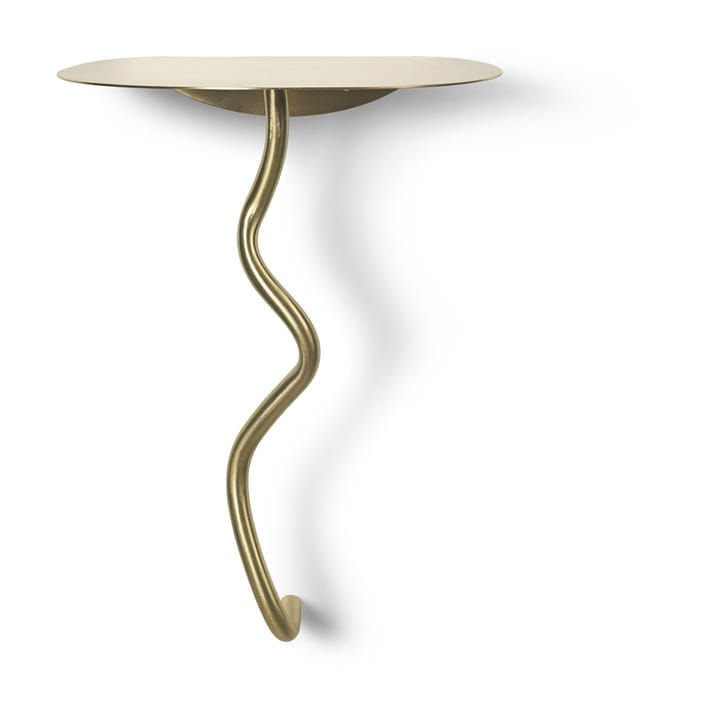 Tavolo da parete Curvature - Brass - Ferm LIVING