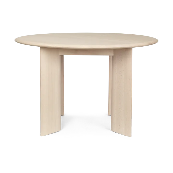 Tavolo da pranzo Ø117 cm - Faggio oliato bianco - Ferm Living