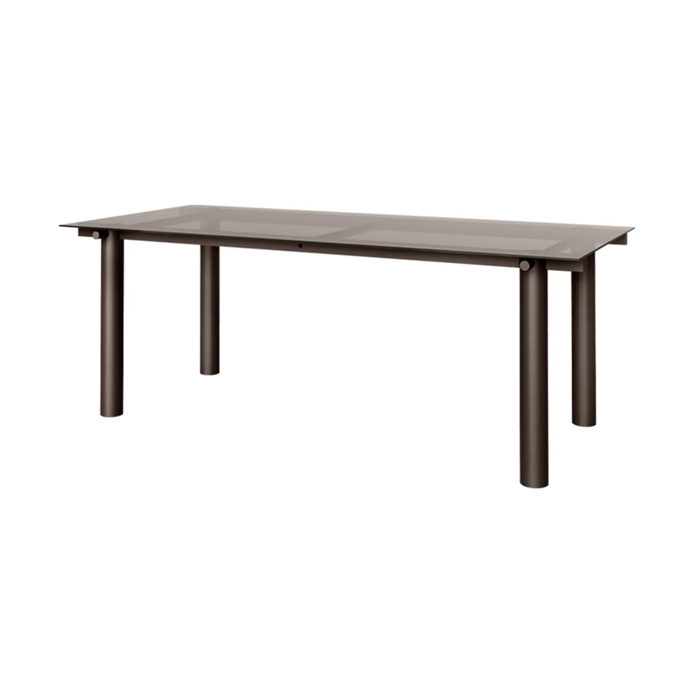 Tavolo da pranzo Atura, Dark chocolate-dark tinted glass, 90x200 cm Ferm Living