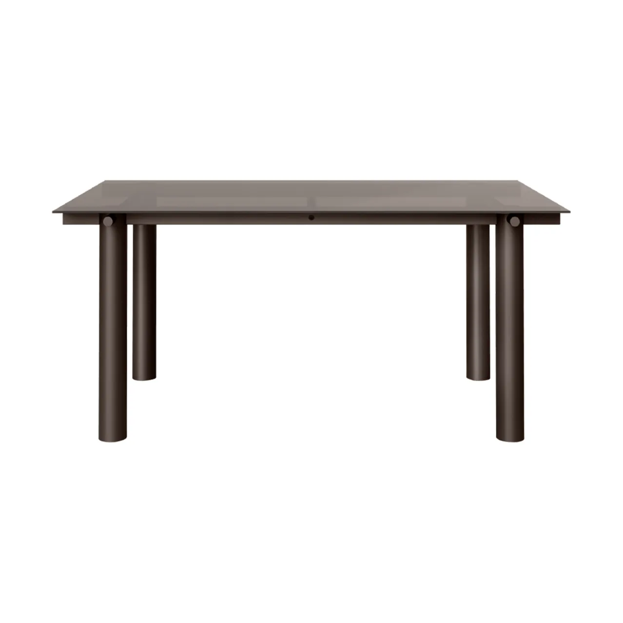 Tavolo da pranzo Atura, Dark chocolate-vetro scuro, 90x160 cm Ferm Living