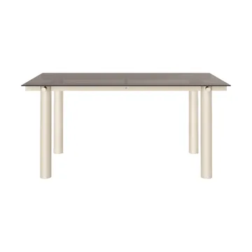 Tavolo da pranzo Atura - Light cashmere-dark tinted glass, 90x160 cm - Ferm Living