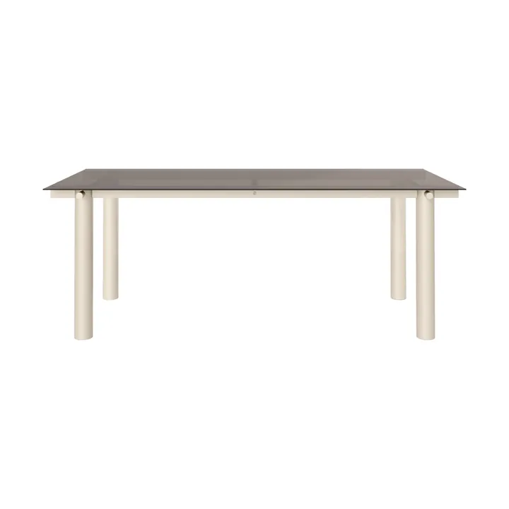 Tavolo da pranzo Atura - Light cashmere-dark tinted glass, 90x200 cm - Ferm Living
