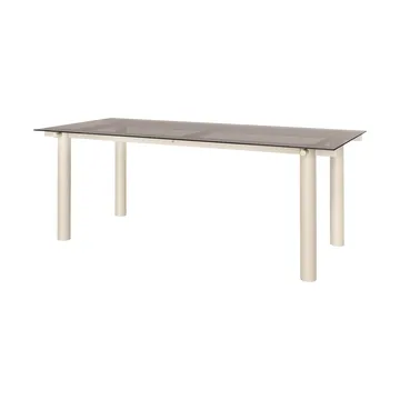 Tavolo da pranzo Atura - Light cashmere-dark tinted glass, 90x200 cm - Ferm Living