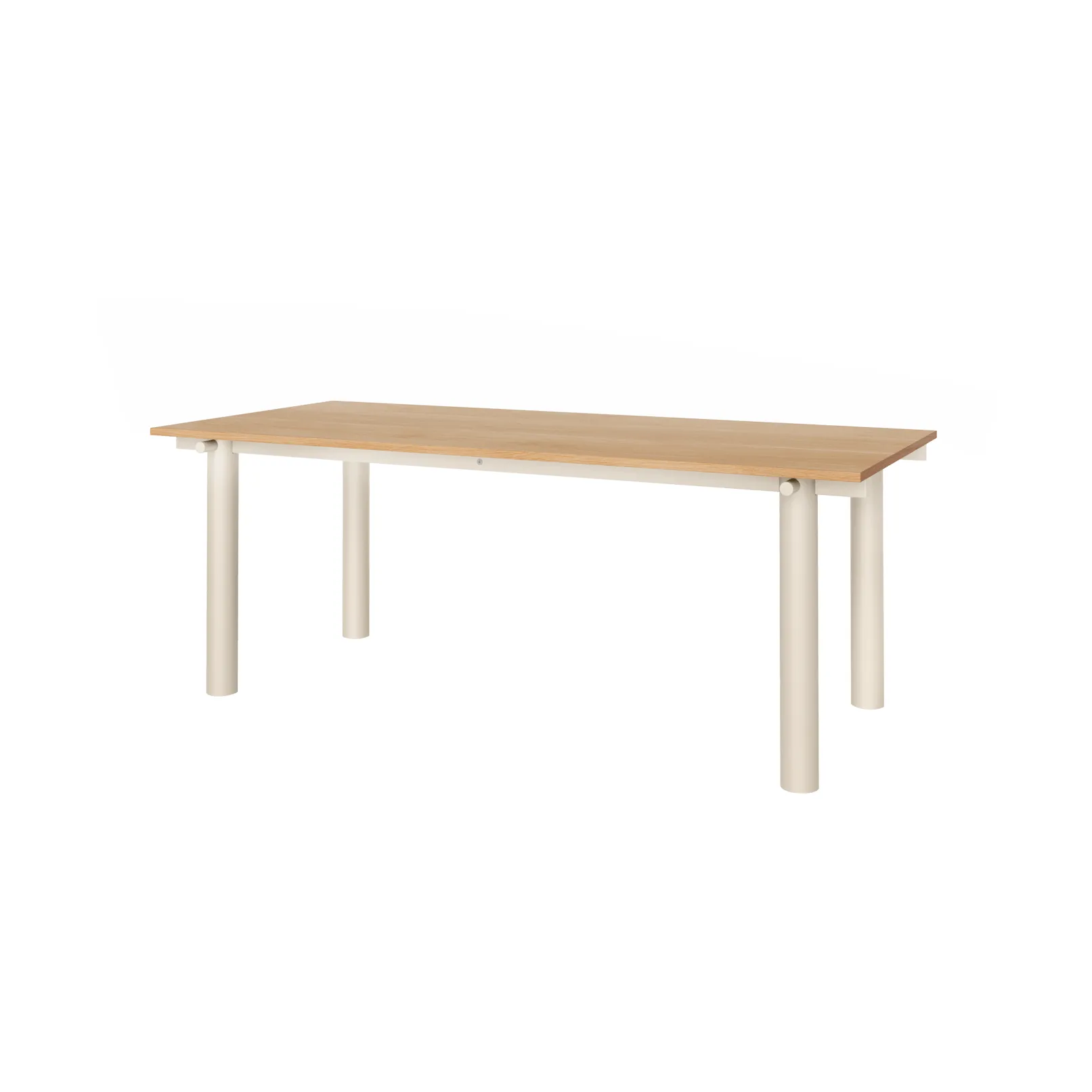 Tavolo da pranzo Atura, Light cashmere-impiallacciatura in rovere, 90x200 cm Ferm Living