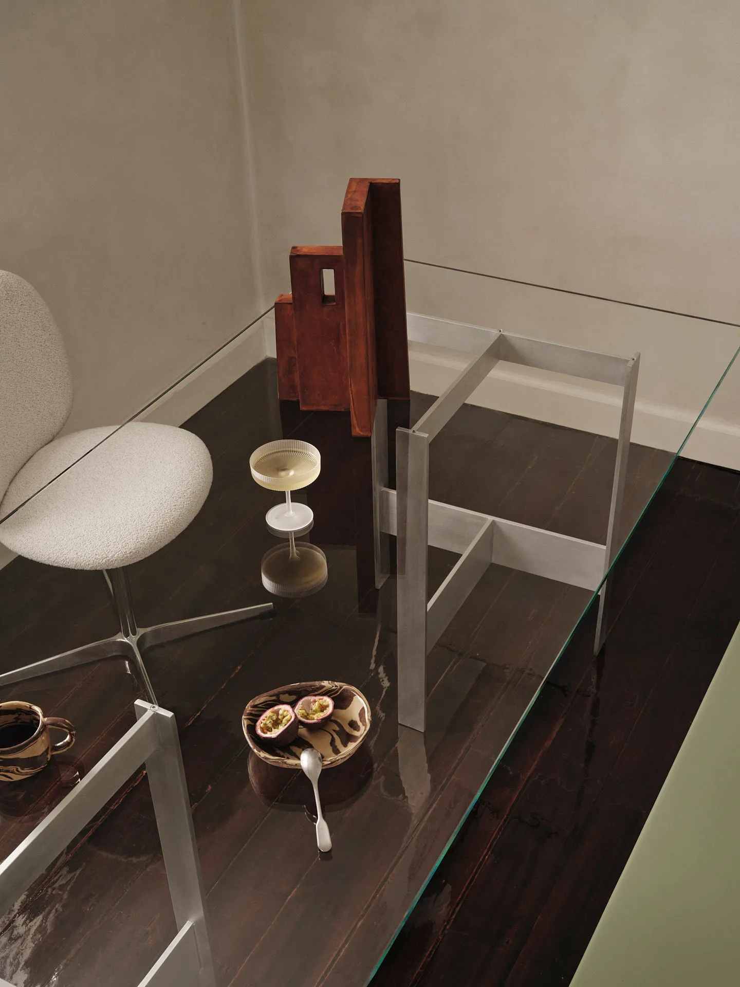 Tavolo da pranzo Lager 90x200 cm, Glass-aluminium Ferm Living