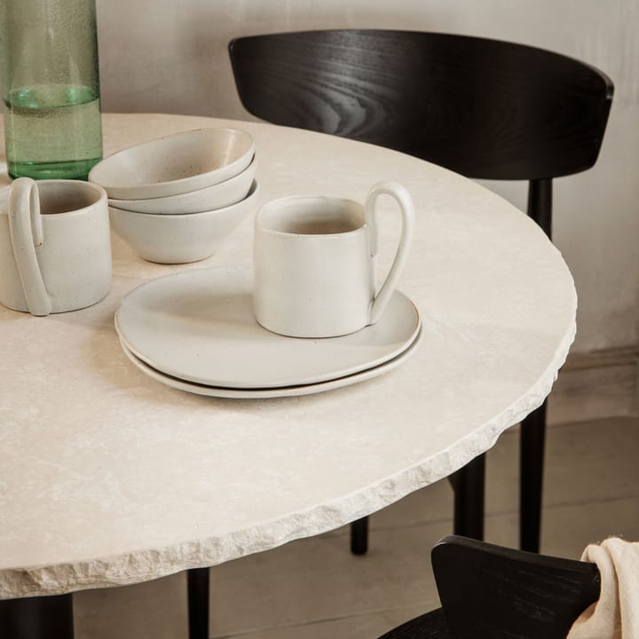 Tavolo da pranzo Mineral - Bianco, marmo bianco curia - ferm LIVING