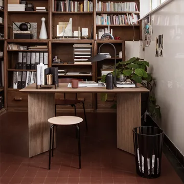 Tavolo da pranzo Mingle - Oak black, 210cm. gamba in metallo nero - Ferm Living