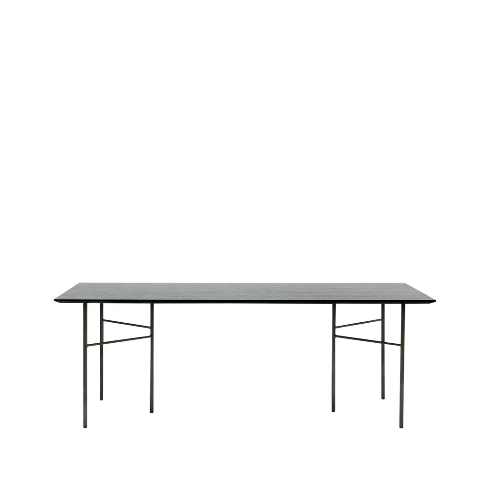 Tavolo da pranzo Mingle, Oak black, 210cm. gamba in metallo nero Ferm Living