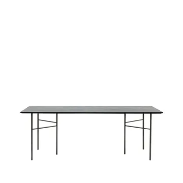 Tavolo da pranzo Mingle - Oak black, 210cm. gamba in metallo nero - Ferm Living