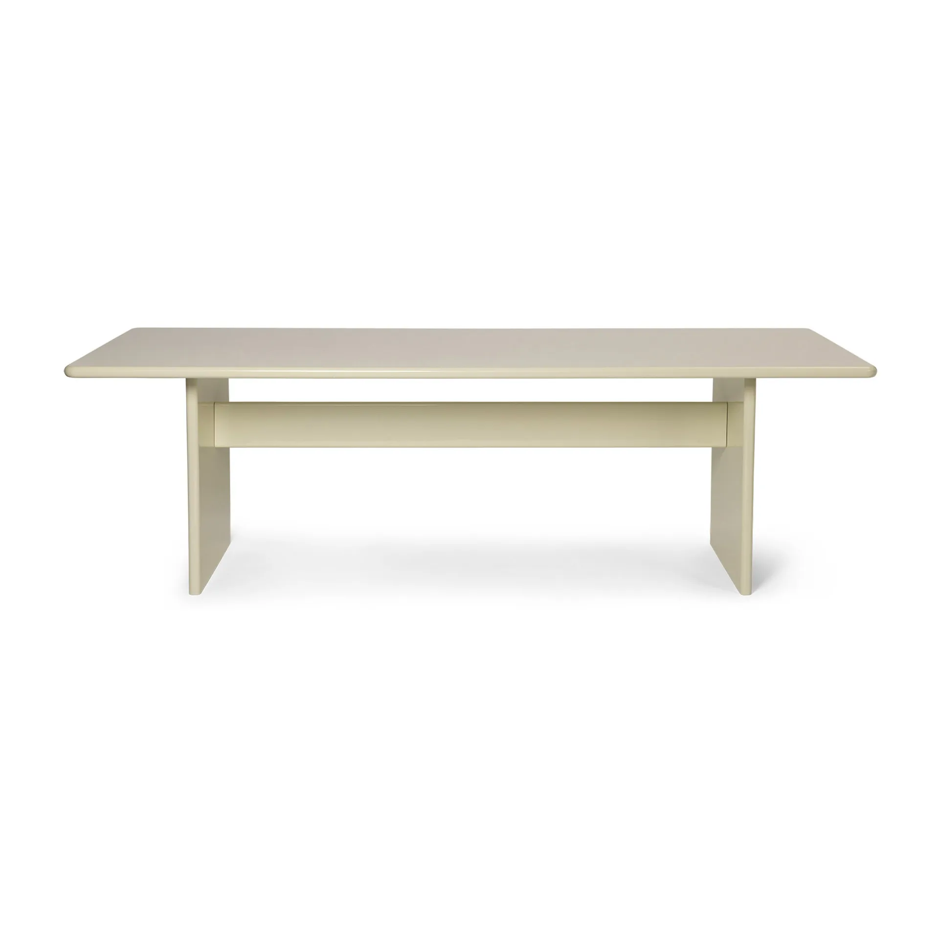 Tavolo da pranzo Rink grande 240x90x74 cm, Guscio d'uovo Ferm Living