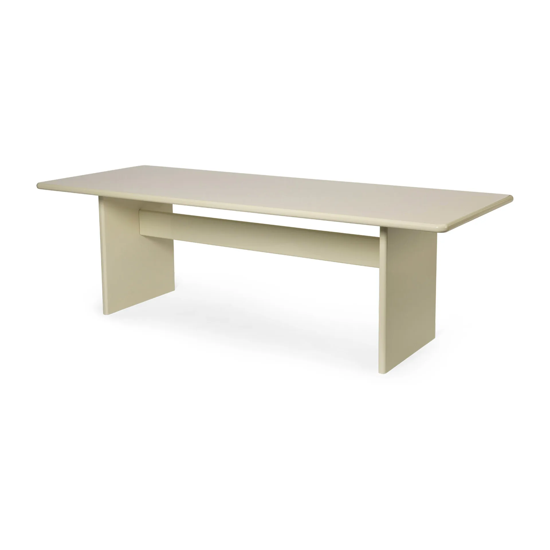 Tavolo da pranzo Rink grande 240x90x74 cm, Guscio d'uovo Ferm Living