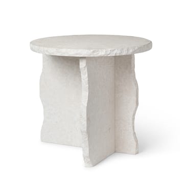 Tavolo Mineral Sculptural Ø 52 cm - Bianco curia - Ferm Living