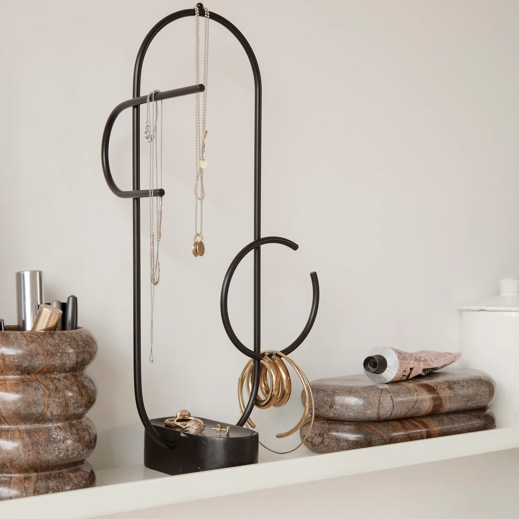 Tazza per spazzolino Bendum, marmo marrone Ferm Living