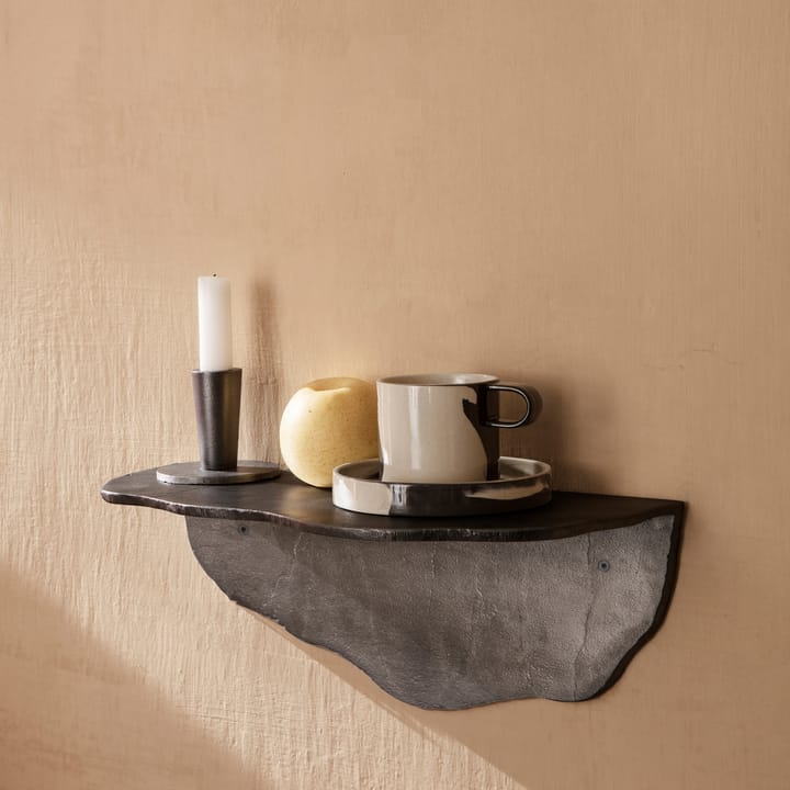 Tazzina con piattino Inlay, Sand-brown Ferm Living