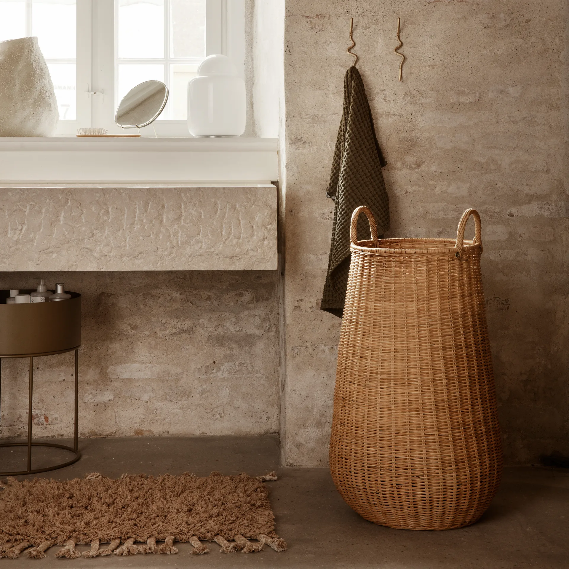 Telo Organic 50x100 cm, olive Ferm Living