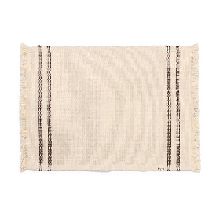 Tovaglietta Savor 38x50 cm, Off-white/Cioccolato Ferm Living