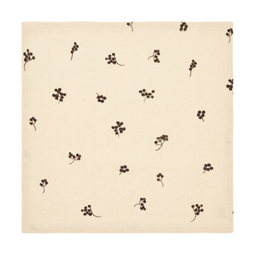 Tovagliolo di cotone Baies 40x40 cm confezione da 4 - Natural-dark chocolate - Ferm Living