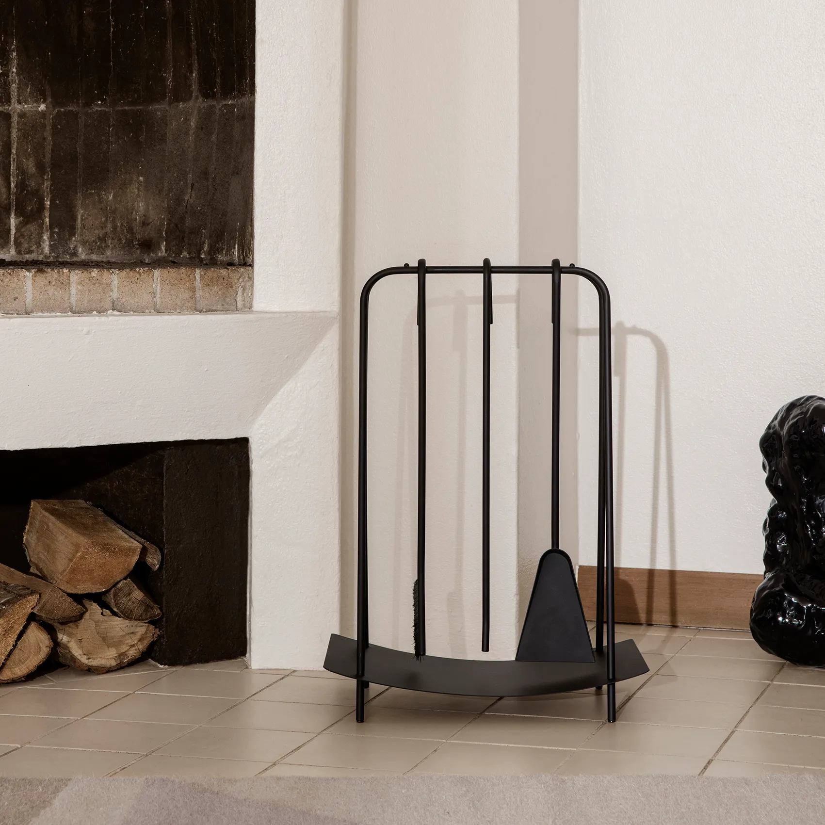 Utensili per caminetto Port, nero Ferm Living