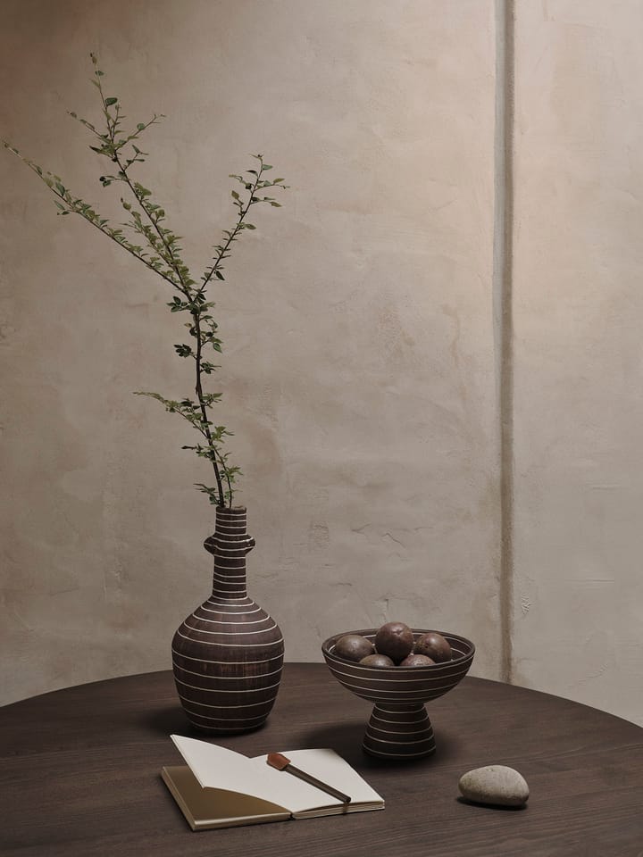 Vaso Brura 32 cm, Coffee-white Ferm Living