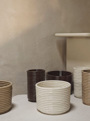 Vaso Corduroy 21 cm - Carob Brown - Ferm Living