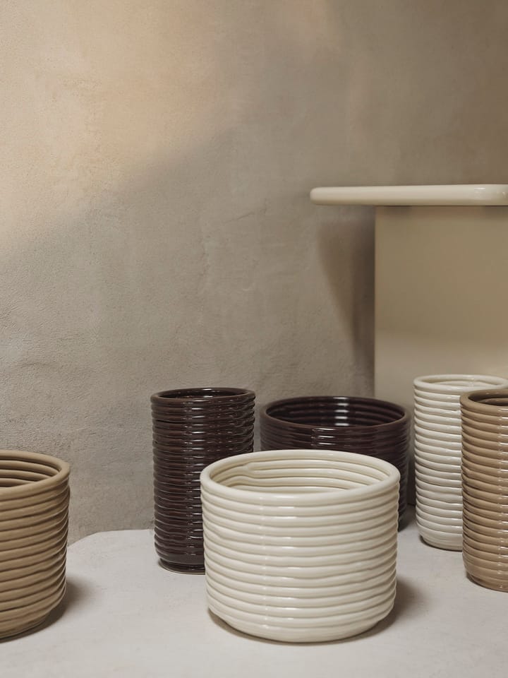 Vaso Corduroy 21 cm, Carob Brown Ferm Living